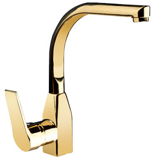 GOLD LOTUS KUĞU LAVABO BATARYASI
