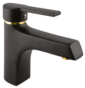 GOLD & SİYAH LOTUS LAVABO BATARYASI