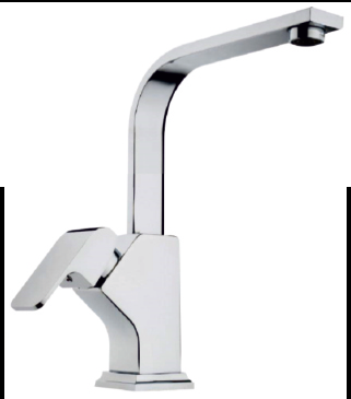 35Ø ORKA KUĞU LAVABO BATARYASI L BORULU