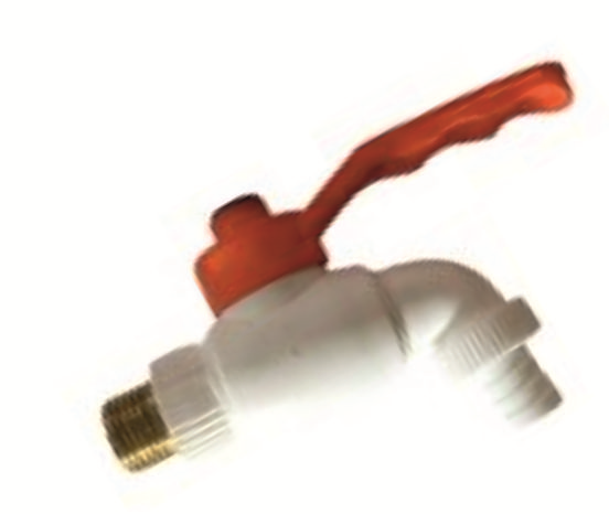 PLASTİK 1/2 KÜRESEL BAHÇE MUSLUĞU