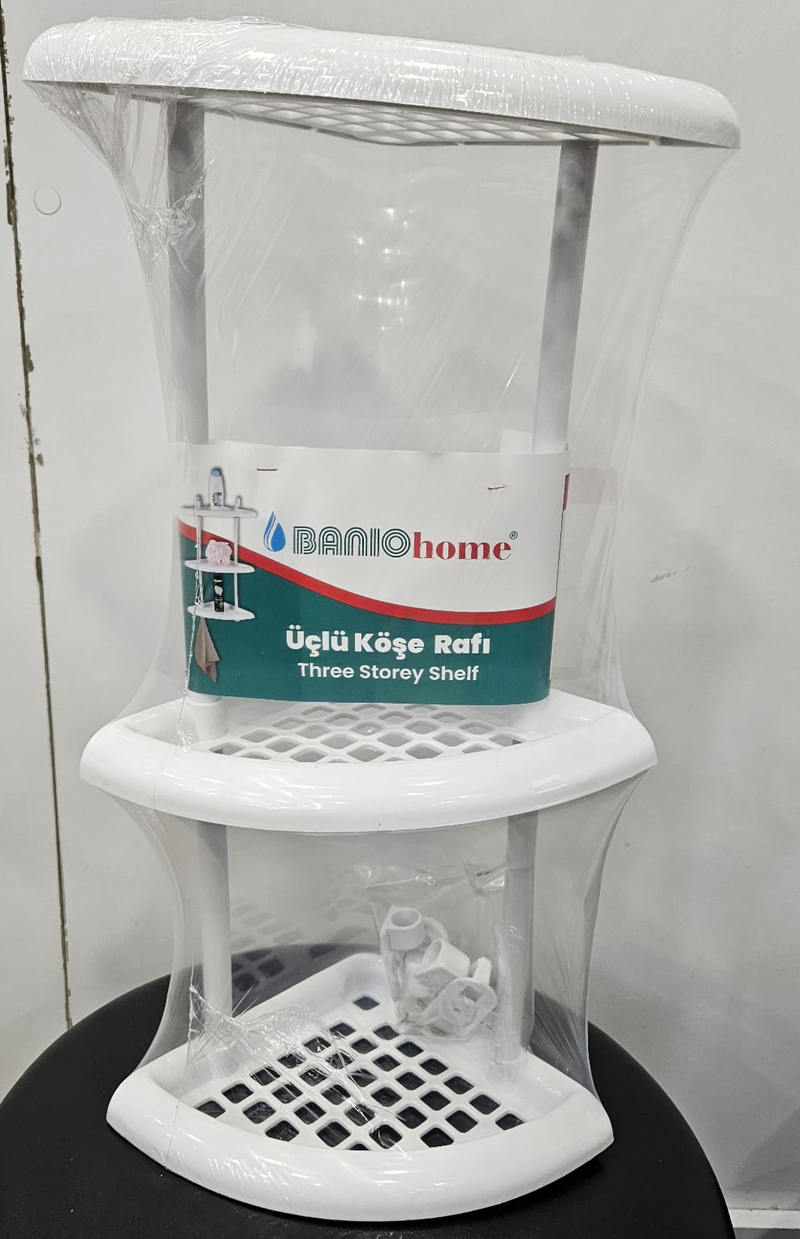 3 LÜ MİNİ PLASTİK RAF KÖŞELİK